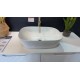 455*325*135mm Bathroom Oval Above Counter White Ceramic Wash Basin 455*325*135mm Bathroom Oval Above Counter White Ceramic Wash Basin